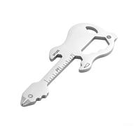12-in-1 Multifunctional Stainless Steel Wrench Tool: Bottle Opener, Screwdriver, Ruler & Nut Driver - Compact 7.5 x 2.8 cm Pocket-Sized(Sand Sprayed)
