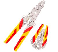12-in-1 Multifunctional Wire Stripper, Portable Cable Cutter, Universal Multi-Purpose Stripping Pliers, Foldable Multitool, for Stripping, Wrapping, Splitting