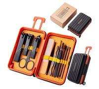 12 IN 1 Professional Stainless Steel Nail Clippers Travel Grooming Kit Manicure & Pedicure Set Personal Care Tool
