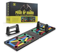 12 in 1 Push Up Board, Foldable Press Up Board Multi-function Home Workout Equipment, Burn Fat Strength Training Equipment for Effectively Exercise the Muscle of the Upper Body