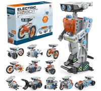 12-in-1 Solar-Powered Electric Building Blocks - Kids' Educational DIY Assembly, Build Smart Robot & Toy Car