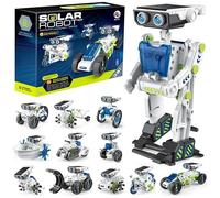 12-in-1 Solar-Powered Electric Building Blocks - Kids' Educational DIY Assembly, Build Smart Robot & Toy Car