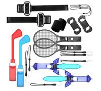 12 in 1 Switch Sport Zubehör Set Bundle für Nintendo Switch 2, 2025 Familie Switch Spiele Zubehör Bundle für Nintendo Switch 2, Aufbewahrung für Switch 2 Sport Spiel Zubehör