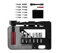 12 in 1 Two Way Ratchets Wrench Set Bike Maintenance Multitool Tool Set Steel Bits Extension Rod Ratchets Wrench