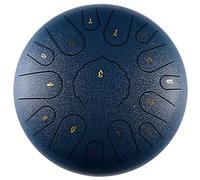 12 Inch 13 Notes Steel Tongue Drum, C Key Percussion Instrument Handpan Alloy Steel Tongue Drum Kit, For Children's Music Enlightenment/Yoga Meditation (Color : Gray)