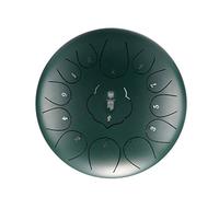 12-inch 13-Tone Steel Tongue Drum Mini Hand Drum and Drumsticks Percussion Instrument Relaxation Yoga Practice (Color : Black)