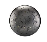 12-inch 13-Tone Steel Tongue Drum Mini Hand Drum and Drumsticks Percussion Instrument Yoga Practice (Color : D)