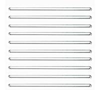 12 Inch 30cm Glass Stirring Rod 10 Pcs Lab Stirring Rods Glass Reusable Mixing Sticks Borosilicate Solid Stirrer Rods With Both Ends for Hot Cold Drinks Chemistry Kitchen