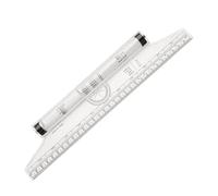 12 Inch 30cm Multipurpose Clear Parallel Rolling Ruler for Drafting Drawing