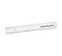 Pack of 10 - 12 Inch / 30cm Shatter Resistant Rulers - (537256)