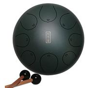 12 Inch 8 Notes Steel Tongue Drum, Handpan Drum Instrument with Backpack, Music Book, Mallets, scales and finger rings for Camping, Meditation, or Yoga Drum Percussion Instrument (Color : C) (E)
