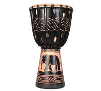12 Inch African Professional Djembe Drum, Made Of One Piece Of Wood, It Has High Hardness, Density and Is Not Easy To Crack, Purely Hand-tuned, Clear Lows, Mids and Highs