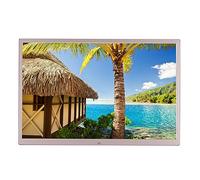 12-inch aluminum alloy high-definition digital photo frame Electronic photo album, advertising machine Narrow edge digital photo frame, no need to set up, plug in USB or SD to play directly (Color :