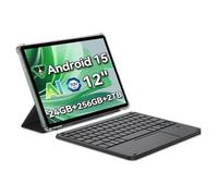 12 inch Android 15 Gaming Tablet Pen, 24GB + 256GB (up to 2TB), 2.4K 120Hz FHD + IPS Display, 9000mAh / 33W, 8MP + 16MP AI Camera, 5G WiFi, GPS-MEGA 2 (including Bluetooth keyboard)