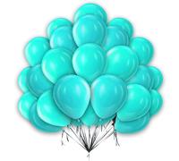12 Inch Aqua Balloons Teal Party Balloons for Girls Women Boys Birthday Parties Weddings Baby Shower Anniversaries 30 pcs Balloon Pack