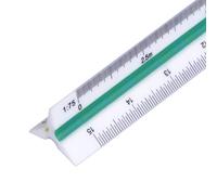 12 Inch Architect Scale Ruler - 30cm Triangular Architectural Plastic Ruler for Architects, Students, Draftsman, Engineers
