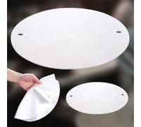 12 inch BatMate for Pottery and Ceramics, LEOLIO Upgraded Round Clay Throwing Cloth for Making Pottery Ceramics, Pottery Machine Accessories (White)