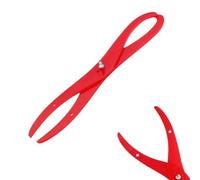 12-Inch Bent-Leg Plastic Caliper for Pottery Clay Sculpture Measuring Tools - ABS Material, Accurate Curved Measurement, Red Studio Tool
