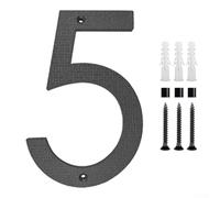 12 inch black house numbers for outdoor use with matte finish, ABS construction, weather resistant, suitable for doors mailboxes and fences (5)