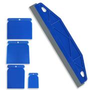 12 Inch BMYUK Wallpaper Scraper Paint Cutting in Tools 4 Piece Edge Painting Tool Smearing & Repairing Wallpaper Shield Kit Blue