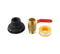 12 Inch Brass Valve with Male Thread, Perfect for Reliable Connections and High Pressure Applications (1inch)