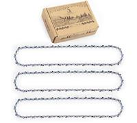 12 inch Chainsaw Chain .050" gauge, 3/8" LP pitch 45 drive links, Anti_rebound, Compatible with ECHO, GREENWORKS, CRAFTSMAN and More 3 Pack