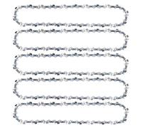 12 Inch Chainsaw Chain 5-Pack, 30cm 1.1mm 1/4" LP 64 Drive Links, Low-Kickback Semi-Chisel Replacement Chain, Compatible with STIHL MSA 120 C, MSA 140 C, MSA160C, MSA200C and Other Models