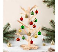 12 Inch Christmas Ornament Display Tree Centerpieces for Tables Ornament Tree Stand Holder Tabletop Artificial Tree for Wedding Anniversary Birthday Farmhouse Party Home Decor