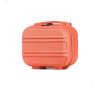 (12 inch ) Coral Pink Fashion Luggage ABS Hard Shell Trolley Travel Case with TSA Lock