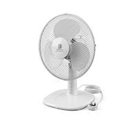 12" Inch Desk Fan Lightweight Portable Fan 3 Speeds Wide-Angled Oscillation Powerful Airflow Table Fan Quiet Operation Perfect for Home, Bedroom or Office