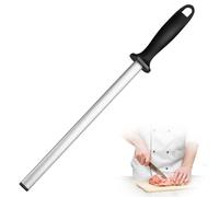 12 Inch Diamond Honing Steel, Kitchen Knife Sharpener Rod for Cooking Knife, Butchers and Japanese Knife, Home Gourmet Blade Sharpening Stick