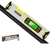 12-Inch Digital Torpedo Level and Protractor Aluminum Inclinometer Angle Finder with Backlight LED Display & V-Groove Magnetic Base, IP54 Dust/Water Resistant Smart Level