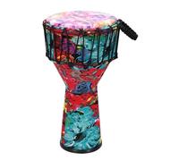12 Inch Djembe Drum with Tie Rope, Non-Slip Base African Drum for Concerts, Song Recordings Darbuka Drum Percussion for Kids(11inch B)