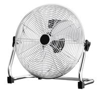 12 inch Floor Fan, 50W, 3-Speed Desktop/Floor Fan, Silver
