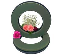 12 Inch Foam Wreath Ring | 2 Pack | Circle Rings with Plastic Backing for Crafting, Floral Designs, and Wreath Making | Professional Florists Choice Rings for Long-Lasting Displays & Arrangements