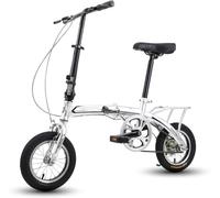 12-Inch Folding Bike, Compact and Urban, Ideal for Students and Adults, Lightweight and Mini for Work E
