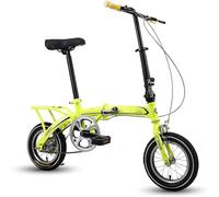 12 Inch Folding Bike - Compact Lightweight Urban Bicycle, Easy to Carry,2 | Compact 12-inch folding bike with high carbon steel frame, adjustable for riders 125-175 cm, supports up to 120 kg, includes