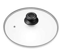 12 Inch Glass Lid for Frying Pan, Fry, Skillet, Pot Cover with Handle, Compatible with 11.7-12.3 Inch Lodge - Fully Assembled Tempered Replacement Cover, 12"/30cm, Clear