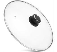 12 Inch Glass Lid for Frying Pan, Pans, Skillets & Pots, Clear | Fits Lodge 12" Cast Iron Skillets and 7 Quart Dutch Ovens