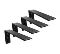 12 Inch Heavy-Duty Countertop Support Brackets L Shape Metal Countertop Shelf Brackets 0.4 Inch Thick 12"x6"x2.5" for Quartz/Granite/Wood/Concrete/Laminate Countertops (4pack)