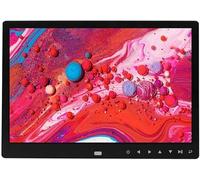 12-inch high-definition screen Touch button 1280 * 800 Wide screen with remote control Digital Electronic LED photo album Advertising machine Support external USB and SD card,Black