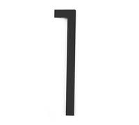 12 Inch House Numbers Modern Metal Stainless Steel Door Number 30cm Black Mailbox Address Sign with Screws, for Apartment Wall Decor Street Garden Yard Plaque Office Cafe Room Hotel(1)