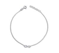 12 Inch Infinity Symbol/Design Anklet/Ankle Bracelet/Ankle Chain - 925 Sterling Silver - Extra Large - Adjustable 11" to 12" Inch / 28 to 31 cm - Anklets for Women. 9208411