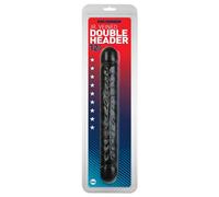 12 inch Jr Veined Double Header Black