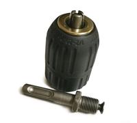 12 Inch Keyless 3 Jaw Drill Chuck Adapter for SDS Plus Shank with Unique Locking and Clamping Ability
