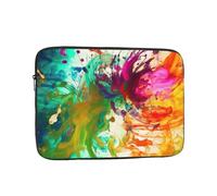 12 inch Laptop Case Abstract Paint Flower Laptop Sleeve Computer Bag Water Resistant Computer Case Carrying Cover Compatible for Men Women