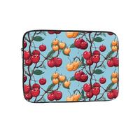 12 inch Laptop Case Cherry Pattern Laptop Sleeve Computer Bag Water Resistant Computer Case Carrying Cover Compatible for Men Women