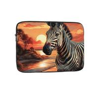 12 inch Laptop Case Sunset Zebra Laptop Sleeve Computer Bag Water Resistant Computer Case Carrying Cover Compatible for Men Women
