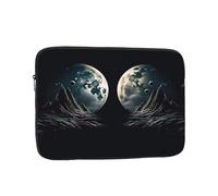 12 inch Laptop Case Two Moons Laptop Sleeve Computer Bag Water Resistant Computer Case Carrying Cover Compatible for Men Women
