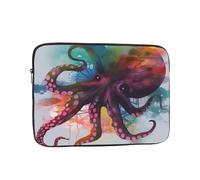 12 Inch Laptop Sleeve Bag Waterproof Shockproof Laptop Case Bag Abstract Colorful Octopus Computer Skin Bags Lightweight Tablet Carrying Case